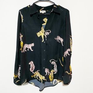 Designer Silk L’AGENCE Blouse Size Small